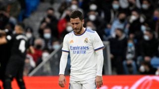 Eden Hazard, durante un partido del Real Madrid. (AFP)