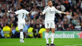 Mbappé y Vinicius con el Real Madrid.