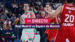 Mario Hezonja entra a canasta durante el Real Madrid-Bayern de Múnich de Euroliga.