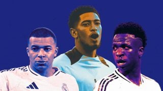 Mbappé, Vinicius y Bellingham.