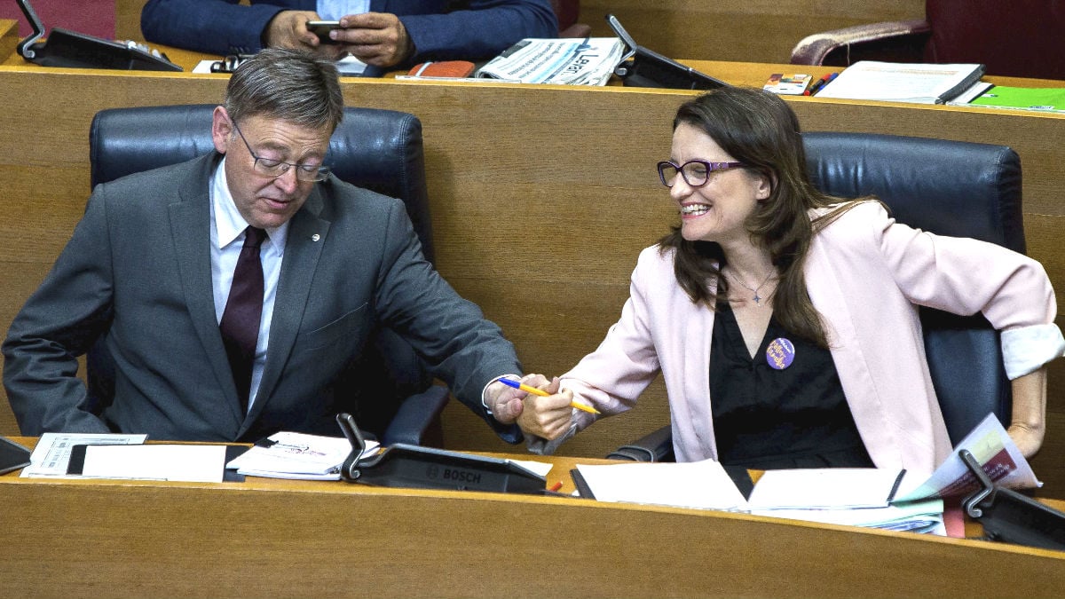 Ximo Puig y Mónica Oltra, en una imagen de archivo.