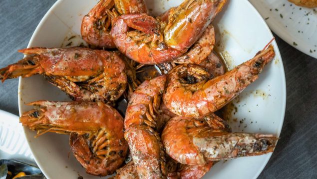 Langostinos al horno