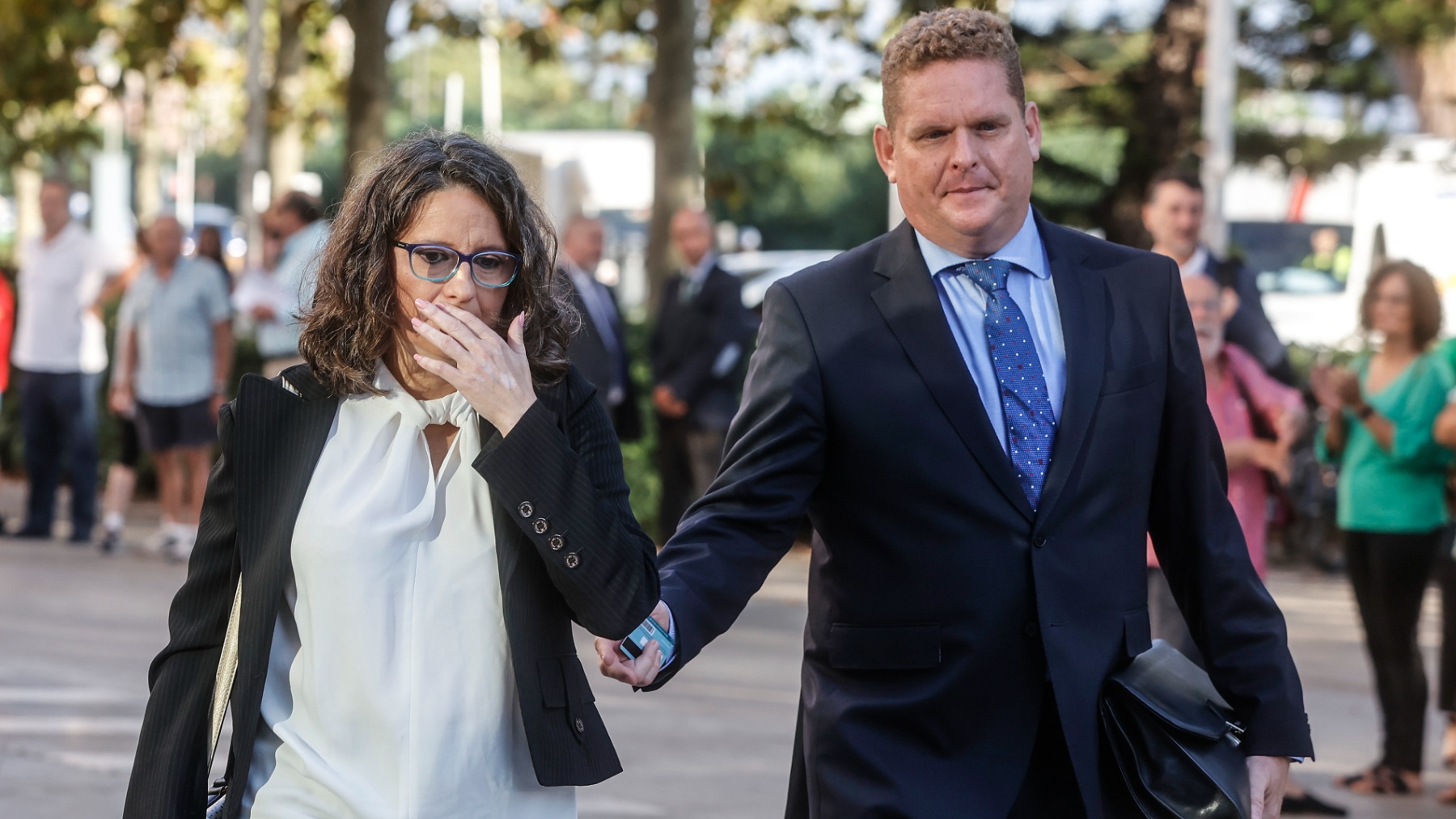 Mónica Oltra con su abogado en una foto de archivo (Foto: Europa Press).