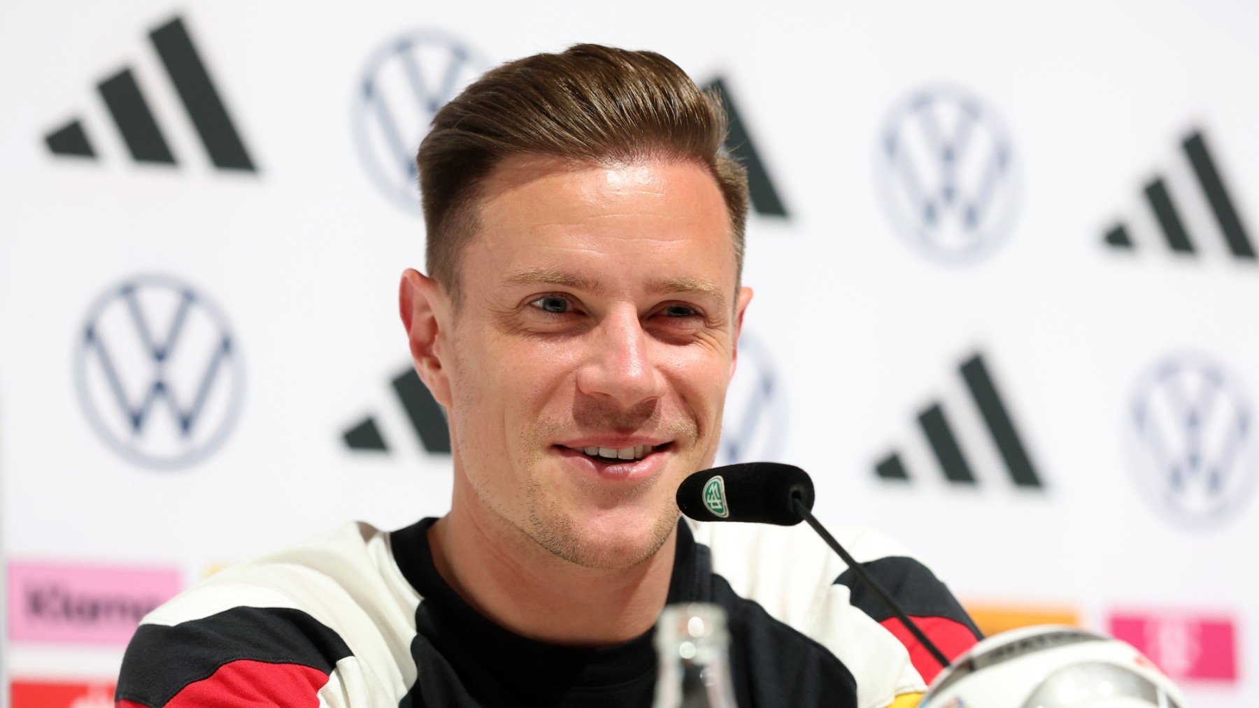 Ter Stegen en sala de prensa con Alemania. (Getty)